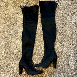 Stuart Weitzman Black Over-the-Knee Boots